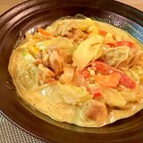Thai☆鶏肉と春雨のココナッツカレー炒め